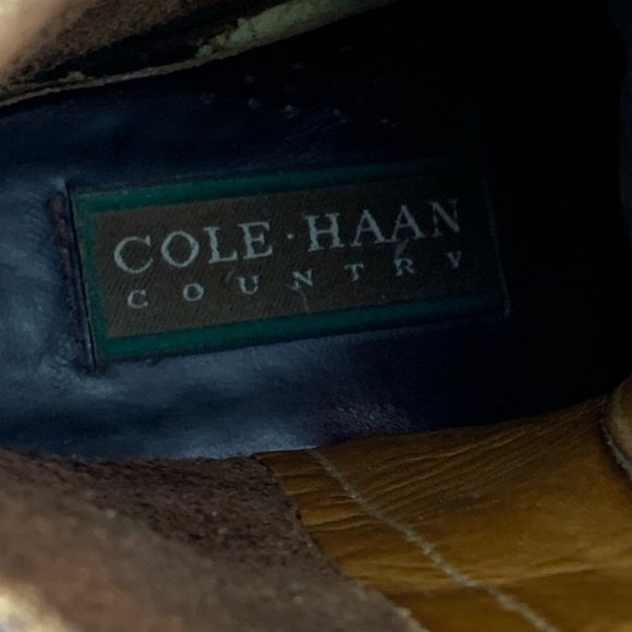 Cole Haan Leather Boots 6M 6 M Narrow Cottage Core Combat Style Ankle — Rare - Picture 7 of 8